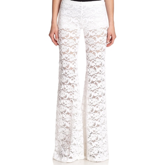white lace bell bottoms